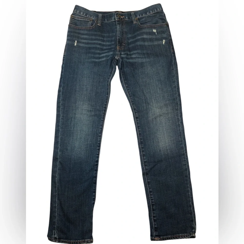 NWT J. Crew Mercantile Flex Slim Distress Jeans Size 32x30